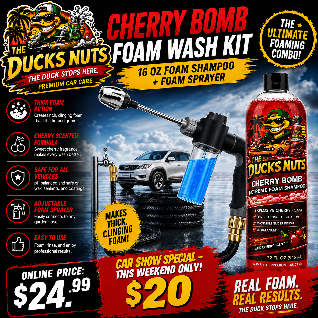 🚗 Car Show Special - Cherry Bomb Foam and sprayer Kit
