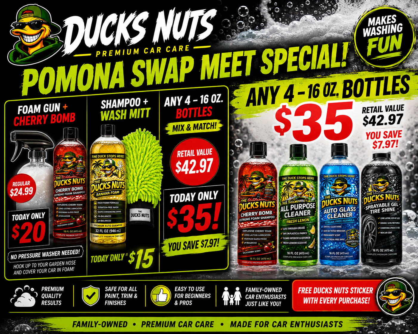 🧴 Car Show Special - Any 4 Bottles