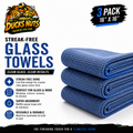 Ducks Nuts Streak-Free Glass Towels – 3 Pack