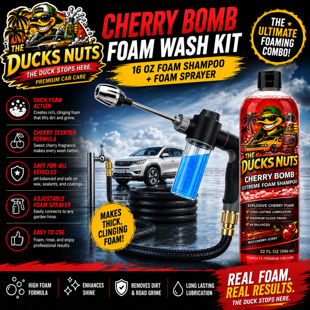 Ducks Nuts Foam Gun & Cherry Bomb Wash Kit
