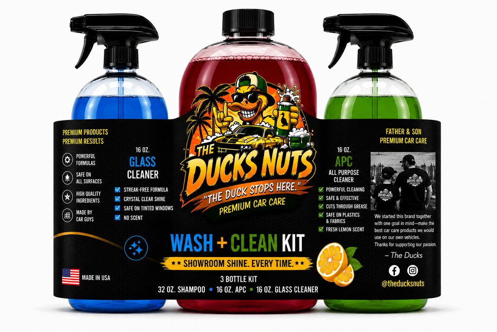 Ducks Nuts Wash + Clean Kit – Premium Car Care Bundle